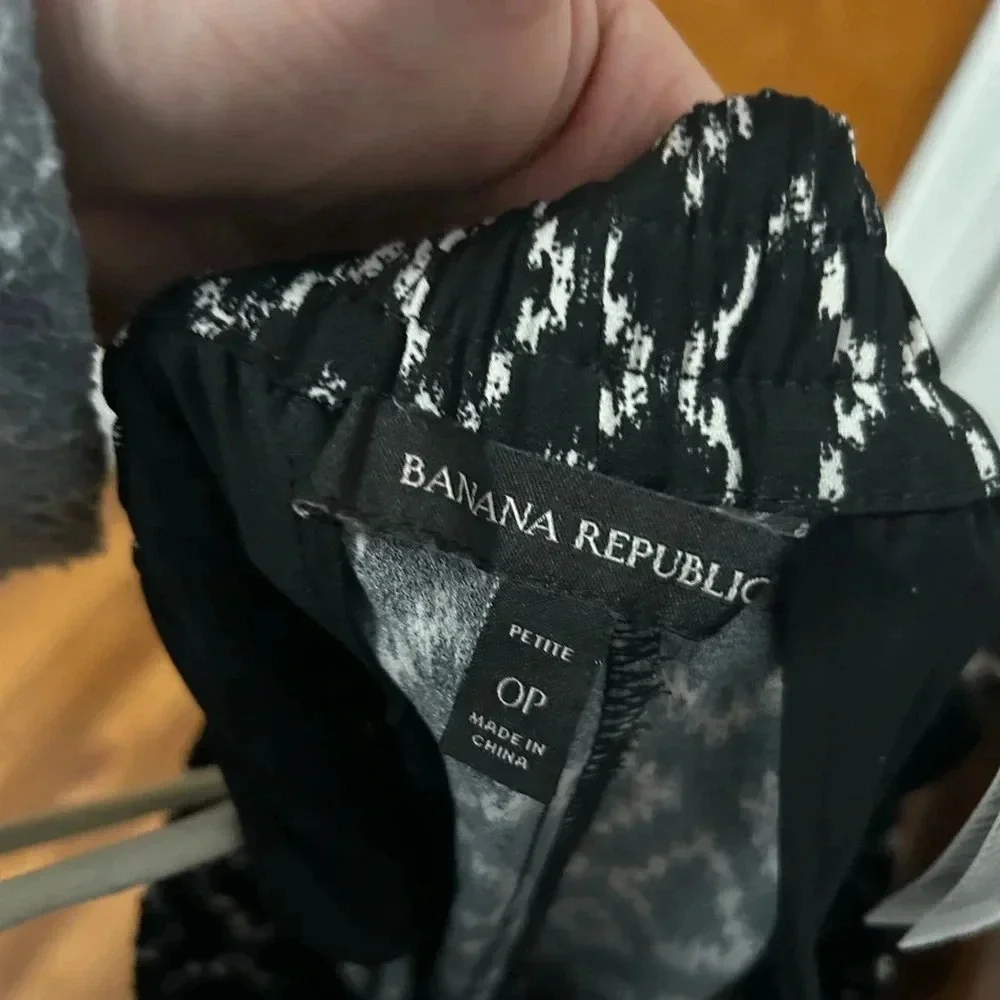 BANANA REPUBLIC IKAT DRAPEY ANKLE PANTS